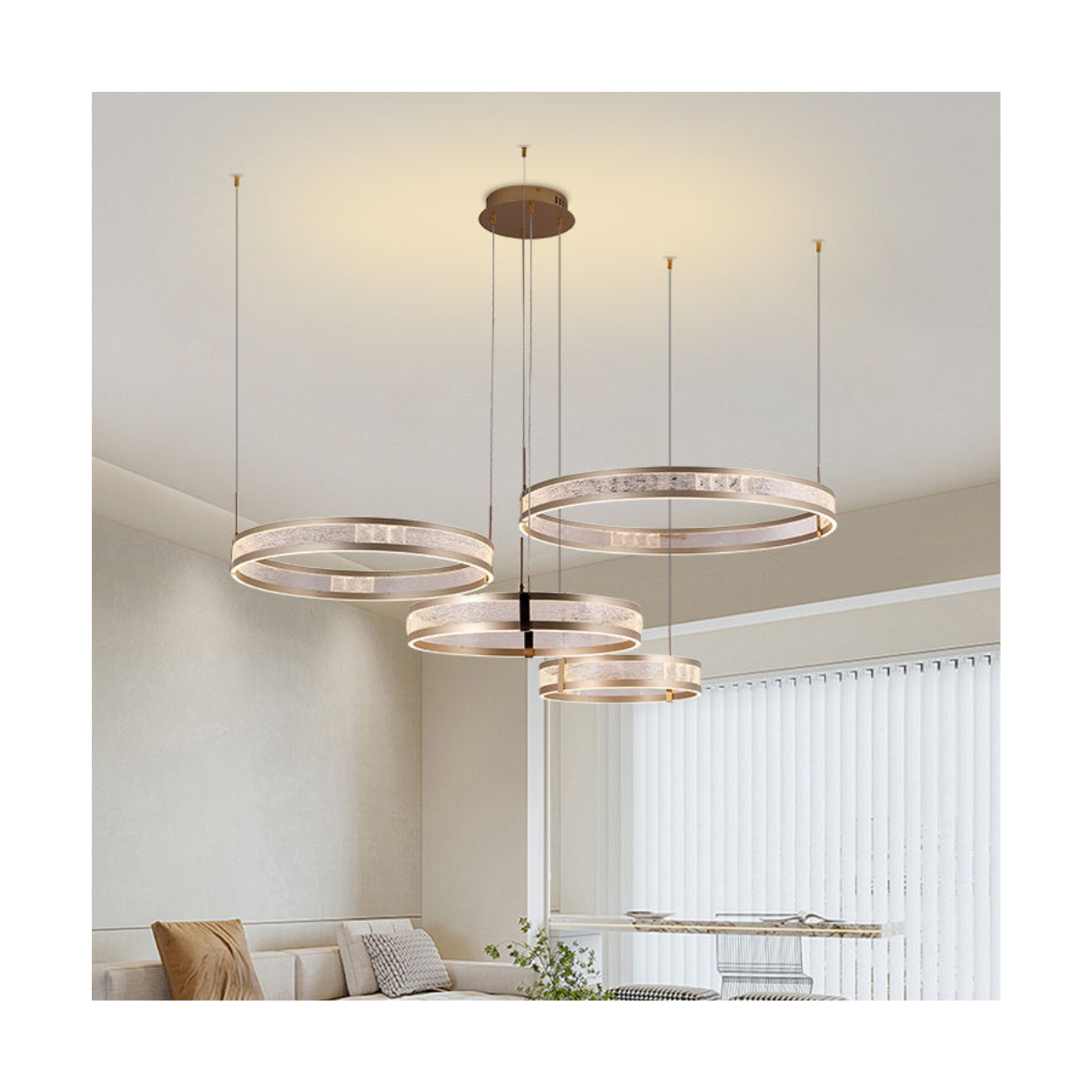 Scattered Circles Chandelier